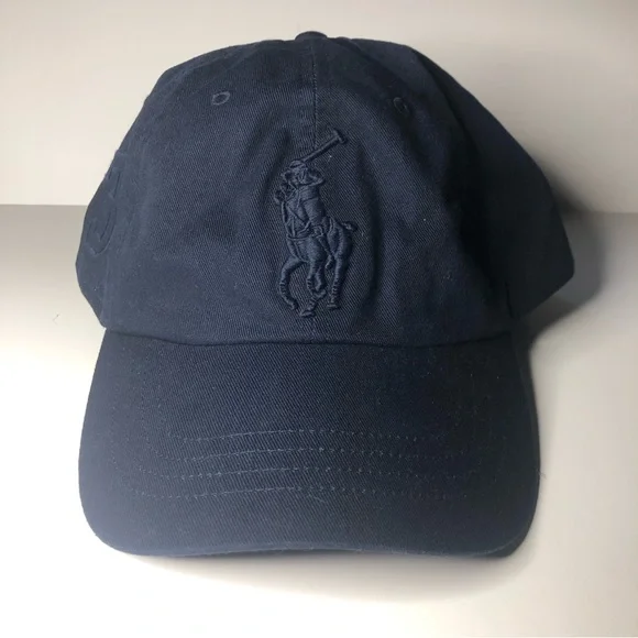 🧢NEW🧢 Polo Ralph Lauren Baseball Cap wi/ adj Leather Strap Closure -Authentic